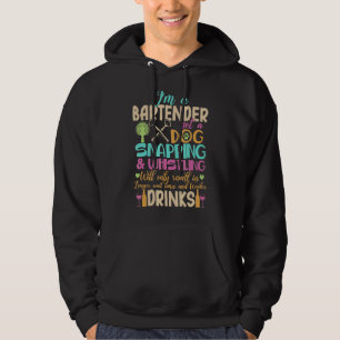 Ich bin ein Barkeeper, kein Hundebändchen, der Bar Hoodie
