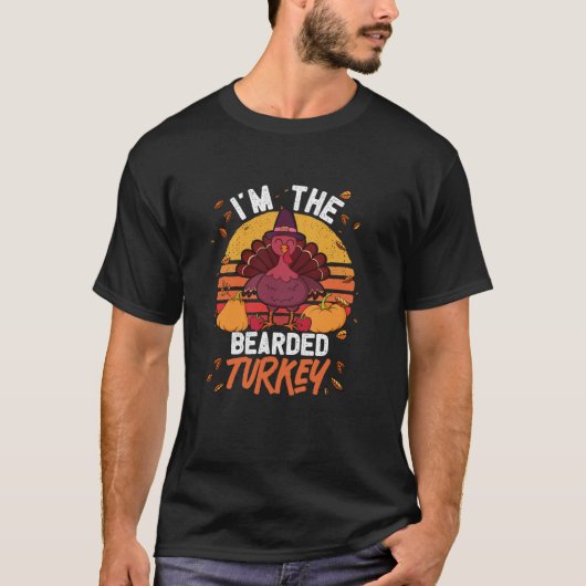 Ich bin ein bärtiger türkischer Funny-Erntedank, d T-Shirt (Vorderseite)