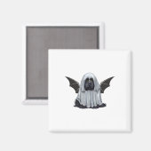 Ich bin ein Bat Ghost Dog. Niedlicher Hund als Gei Magnet (Vorderseite/Rückseite)