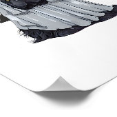 Ich bin ein Bat Ghost Dog. Niedlicher Hund als Gei Poster (Ecke)