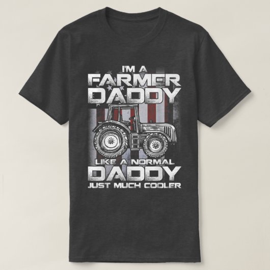 Ich bin ein Bauer Papa, wie ein normaler Papa, ger T-Shirt (Design vorne)