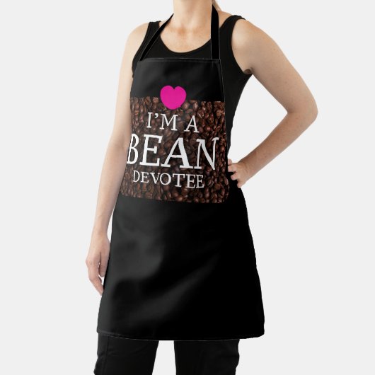 Ich bin ein Bean-Devotee, Kaffeepapierin, Schürze (InSitu)