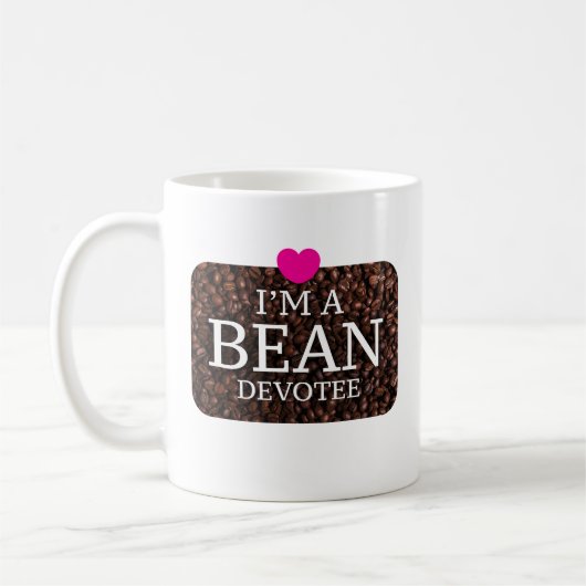 Ich bin ein Bean-Devotee, Kaffeepapierin, Tasse (Links)