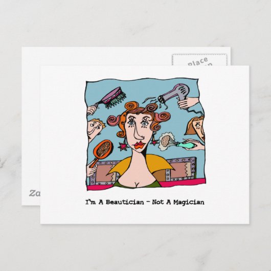 Ich bin ein Beautiker - kein Magier Postkarte (Vorne/Hinten)