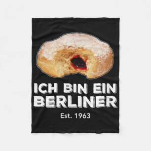 Ich bin Ein Berliner Rede Jelly Donut Wall Cold Fleecedecke