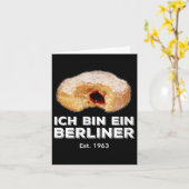 Ich bin Ein Berliner Rede Jelly Donut Wall Cold Karte (Gelbe Blume)