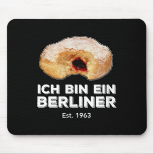 Ich bin Ein Berliner Rede Jelly Donut Wall Cold Mousepad