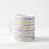 Ich bin ein besonderer Becher Kaffeetasse (Vorderseite Links)