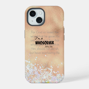 Ich bin ein Bibelvers-Zitat von Whosoever Johannes iPhone 15 Hülle