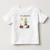 Ich bin ein Big Sister (Blond) T - Shirt (Vorderseite)