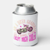 Ich bin ein Biker-Oma Cooles Funny-Geschenk für Bi Dosenkühler (Kanne Vorderseite)