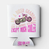 Ich bin ein Biker-Oma Cooles Funny-Geschenk für Bi Dosenkühler (Rückseite)