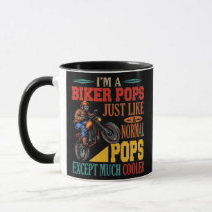 Ich bin ein Biker-Papa, lustiger, viel cooler Moto Tasse