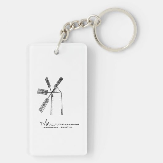 Ich bin ein bisschen beschäftigt zu lächeln schlüsselanhänger (Rückseite)