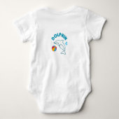 Ich bin ein bisschen.. DELFIN! Baby Bodysuit Baby Strampler (Rückseite)