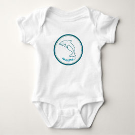 Ich bin ein bisschen.. DELFIN! Baby Bodysuit Strampler