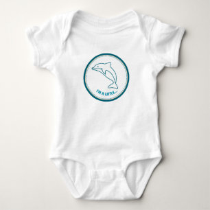 Ich bin ein bisschen.. DELFIN! Baby Bodysuit Strampler