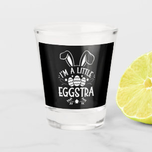 Ich bin ein bisschen eggstra lustiger Hase Osterha Schnapsglas