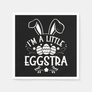 Ich bin ein bisschen eggstra lustiger Hase Ostern Serviette