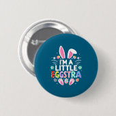 Ich bin ein bisschen eggstra lustiger Osterhase sü Button (Vorne & Hinten)