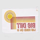 "Ich bin ein bisschen ein großer Dill" Pickleball Golfhandtuch (Horizontal)