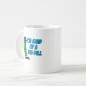 Ich bin ein bisschen eine großer Dill-lustige Kaffeetasse (Vorderseite Links)