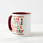Ich bin ein bisschen schwarze Geschichte Tasse (Vorderseite Links)