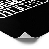 Ich bin ein bisschen understable Disc Golf Frisbee Poster (Ecke)