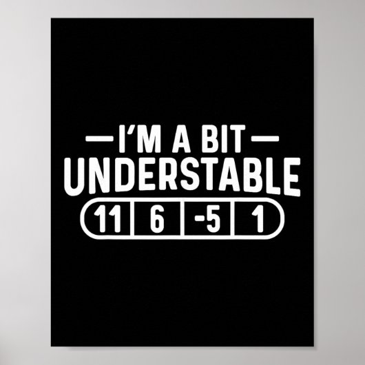 Ich bin ein bisschen understable Disc Golf Frisbee Poster (Vorne)