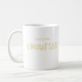 Ich bin ein bisschen verwirrt Lustige Typografie Kaffeetasse