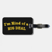 Ich bin ein bisschen von einem GROSSEN ABKOMMEN Gepäckanhänger (Rückseite horizontal)