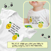 Ich bin ein Biter - zwei Zitronen Baby Strampler