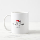 Ich bin ein Boo Jee Funny Niedlich Red Bow Girl La Kaffeetasse (Links)