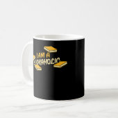 Ich bin ein Bookaholischer Buchliebhaber T - Shirt Kaffeetasse (Vorderseite Links)
