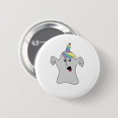 Ich bin ein Boonicorn Niedlich Ghost Unicorn Button (Vorne & Hinten)