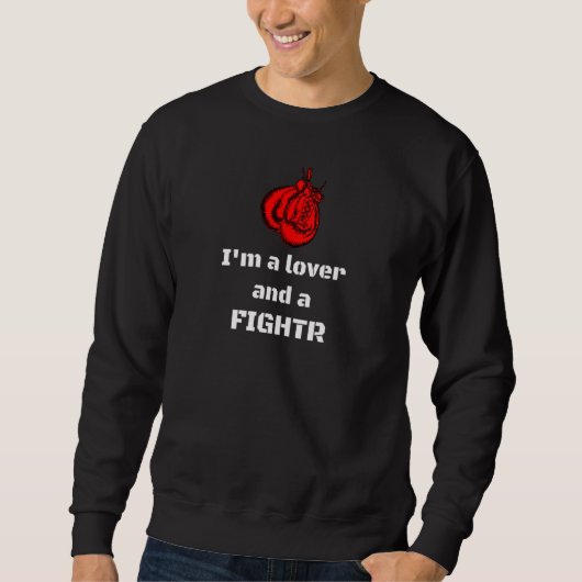 Ich bin ein Boxer-Freund und kämpfender Boxer Sweatshirt (Vorderseite)