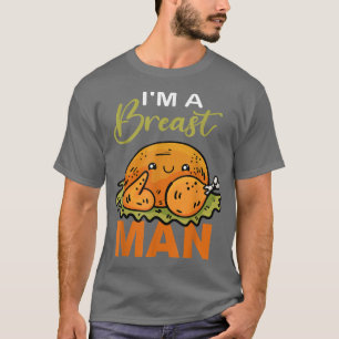 Ich bin ein Breast Man Funny Erntedank Türkei Tag T-Shirt