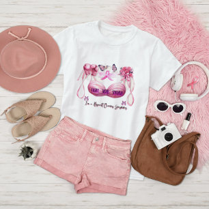 Ich bin ein Brustkrebsüberlebender Pink Ribbon. T-Shirt