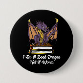 Ich bin ein Buch-Drache nicht ein Button (Vorderseite)