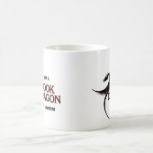 Ich bin ein Buch-Drache nicht ein Wurm (gedruckt Kaffeetasse (Mittel)
