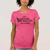 Ich bin ein Buch-Drache, nicht ein Wurm T-Shirt (Vorderseite)