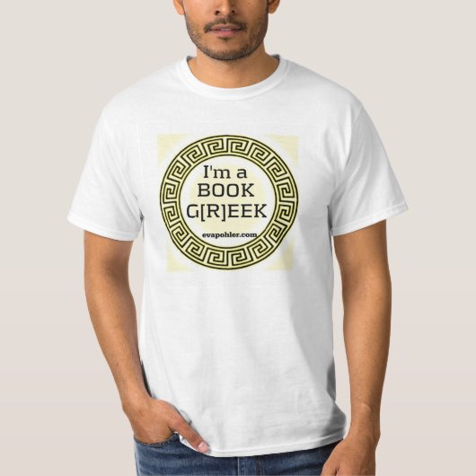 Ich bin ein Buch-Grieche-T - Shirt (Vorderseite)