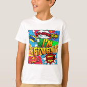 Ich bin ein Buch mit fünf Comicen T-Shirt (Vorderseite)