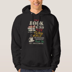 Ich bin ein Buch Nerd - Buchliebhaber T-Shirt - Li Hoodie