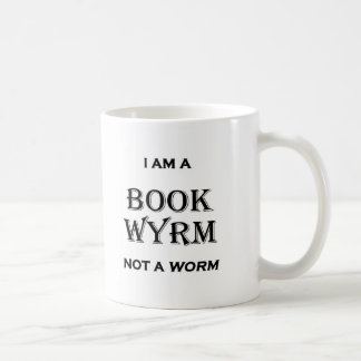 Ich bin ein Buch Wyrm nicht ein Wurm Kaffeetasse