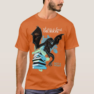 Ich bin ein Buchdrache, kein Worm-Funny-Lektüre in T-Shirt