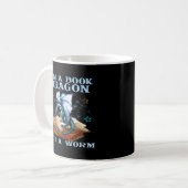 Ich bin ein Buchdrache, kein Wormdrachen Kaffeetasse (Vorderseite Links)