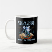 Ich bin ein Buchdrache, kein Wormdrachen Kaffeetasse (Links)