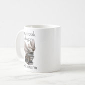 Ich bin ein Buchdrache, kein Wurm Kaffeetasse (Vorderseite Links)