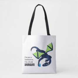 Ich bin ein Buchdrache Tasche